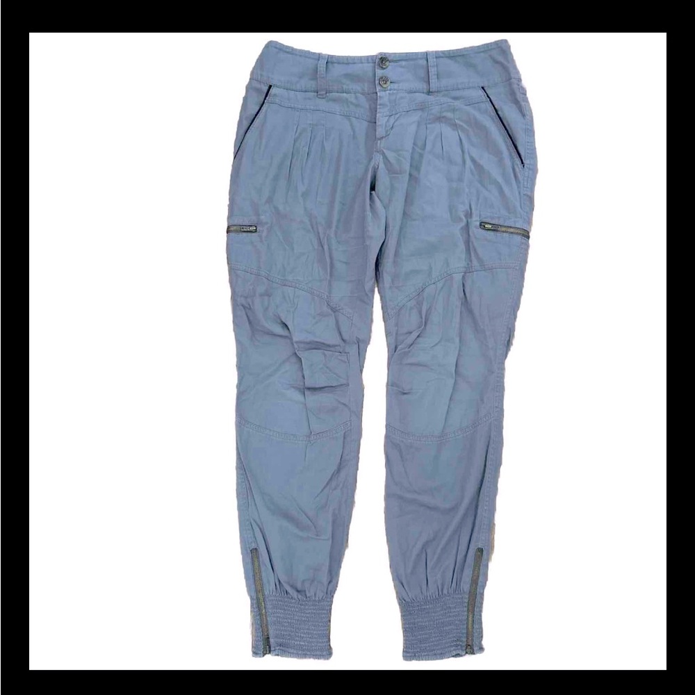 Noa Noa Denmark Danish Cargo Jogger Style Pants Elastic Smocked Cuffs Women’s M